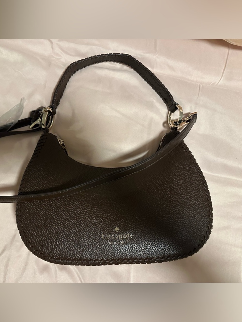 kate spade Brown Leather Shoulder Hobo Bag
